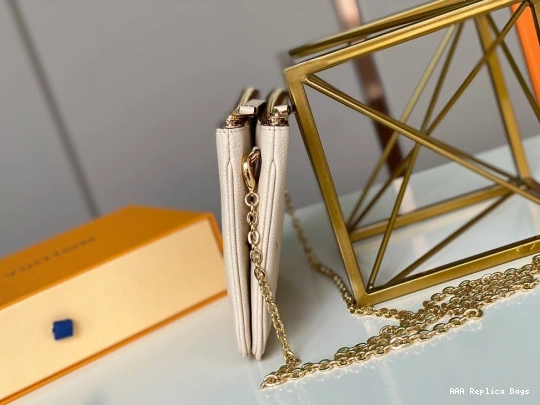 Aaa replica ru VUITTON LOUIS POCHETTE ZIP DOUBLE 0823